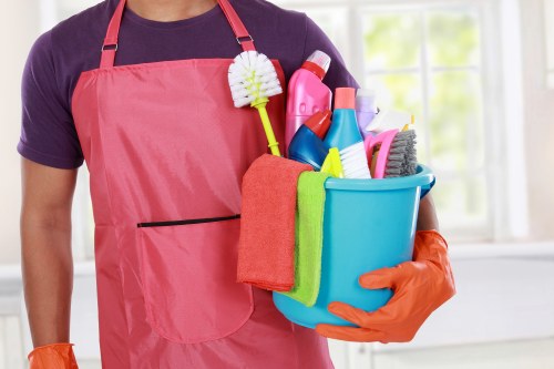 Professional hard floor cleaning service in SW9 restoring a polished floor surface