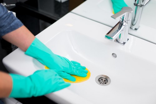 Local SW9 cleaning team refreshing a modern apartment interior